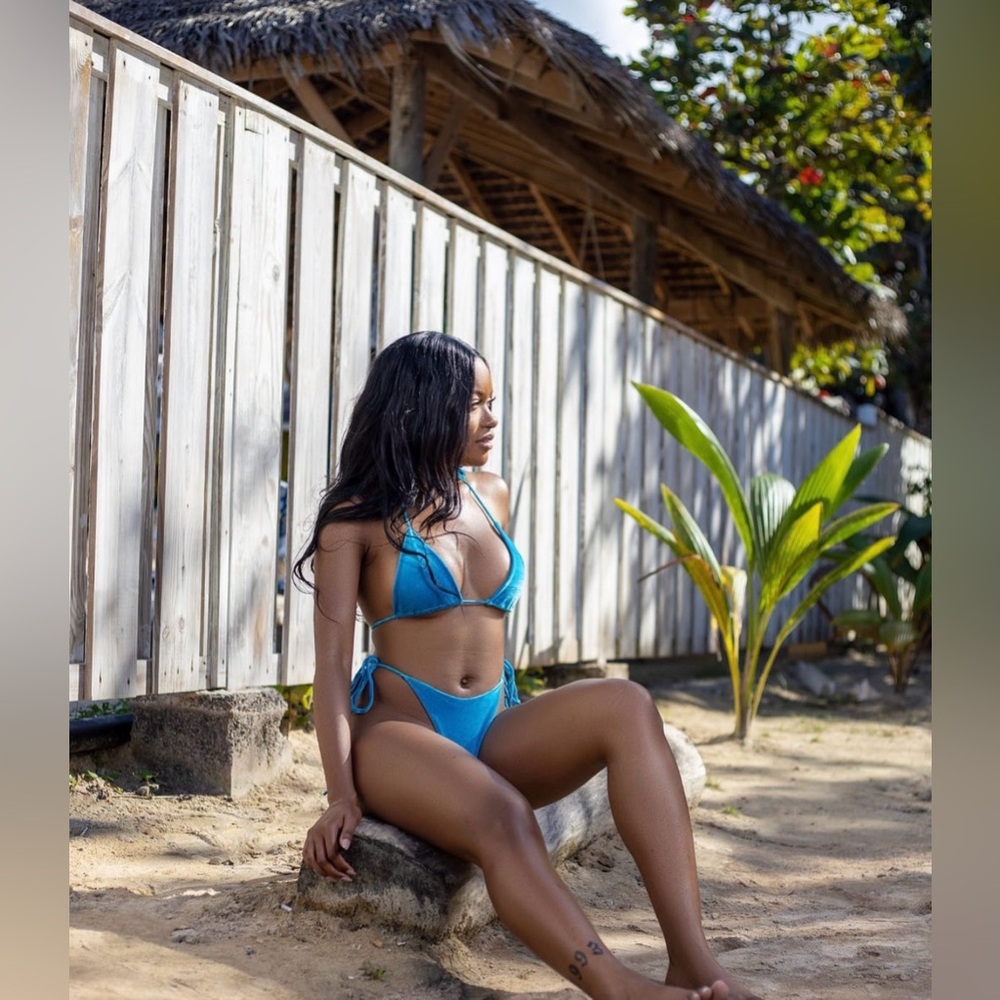 Rj Swim velvet blue bikini set size M